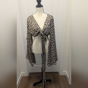 Fashion Nova Leopard Print Crop Top